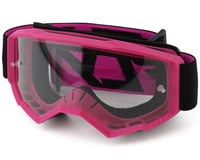 Fly Racing Youth Focus Goggles (Black/Pink) (Clear Lens)