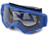 Fly Racing Focus Goggles (Blue/White) (Clear Lens)