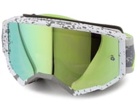 Fly Racing Youth Zone Goggles (Dark Grey/Hi-Vis) (Iridescent Green Mirror Lens)