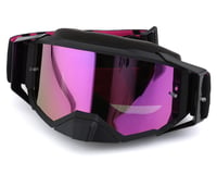 Fly Racing Zone Pro Goggles (Black/Pink) (Pink Mirror/Smoke Lens) (w/ Post)