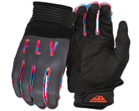 Fly Racing Youth F-16 Gloves (Grey/Pink/Bue)