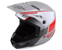Fly Racing Kinetic Drift Helmet (Charcoal/Light Grey/Red)