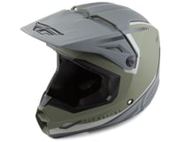 Fly Racing Kinetic Vision Full Face Helmet (Olive Green/Grey) (Youth L)
