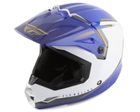 Fly Racing Kinetic Vision Full Face Helmet (White/Blue)