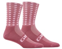 Giro Comp Racer High Rise Socks (Dusty Rose Linocut)