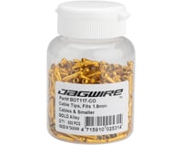 Jagwire Cable End Crimps (Gold) (1.8mm) (Bottle of 500)