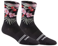 Louis Garneau Picasso Socks (Black Flowers)