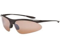 Optic Nerve Tightrope Sunglasses (Black) (Brown Silver Flash Lens)