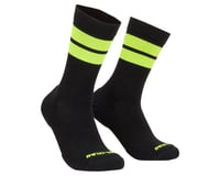 Pearl Izumi Merino Trail 7" Socks (Black/Screaming Yellow) (XL)