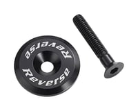 Reverse Components Alloy Ahead Top Cap with Screw (Black)