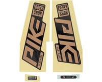 RockShox Pike Ultimate Decal Kit (Matte Copper for Gloss Black Lowers)