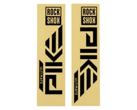 RockShox Fork Decal Kit (Pike Ultimate) (Gloss Black For Silver)