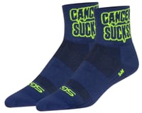 Sockguy 3.5" SGX Socks (Cancer Sucks Navy)