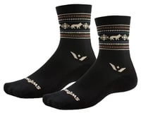 Swiftwick Vision Five Winter Socks (Black Wolves)