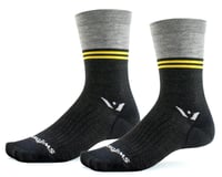 Swiftwick Pursuit Seven Ultralight Socks (Block Stripe Heather)