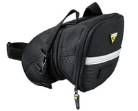 Topeak Aero Wedge Saddle Bags (Black) (w/ Strap) (M)