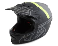 Troy Lee Designs D3 Fiberlite Full Face Helmet (Slant Grey) (XL)