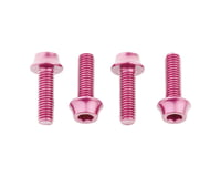 Wolf Tooth Components Aluminum Bottle Cage Bolts (Pink) (4-Pack)