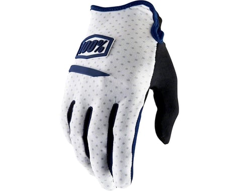 100% Ridecamp Men's Full Finger Glove (White)