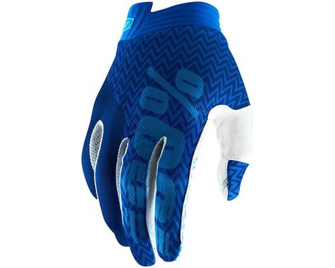 100% iTrack Full Finger Glove (Blue)