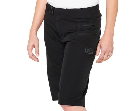 100% Women's Airmatic Shorts (Black) (S)