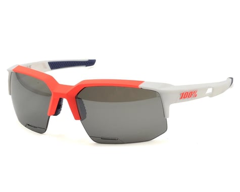 100% Speedcoupe Sunglasses (Gamma Ray) (Dark Grey Mirror Lens)