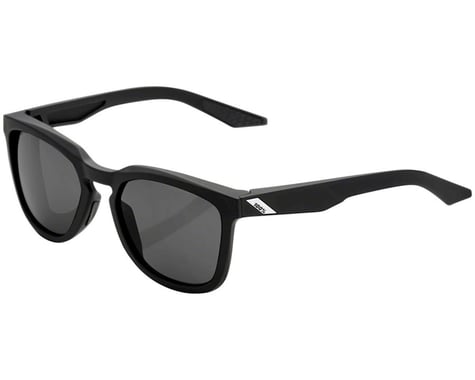 100% Hudson Sunglasses (Soft Tact Black) (Smoke Lens)