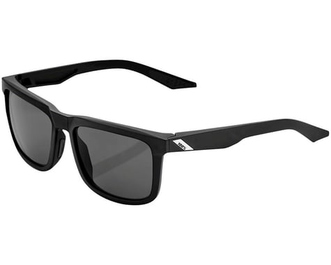 100% Blake Sunglasses (Soft Tact Black) (Smoke Lens)