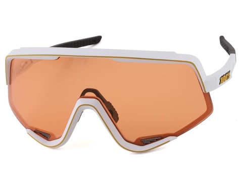 100% Glendale Sunglasses (Soft Tact Off White) (Soft Persimmon Lens)