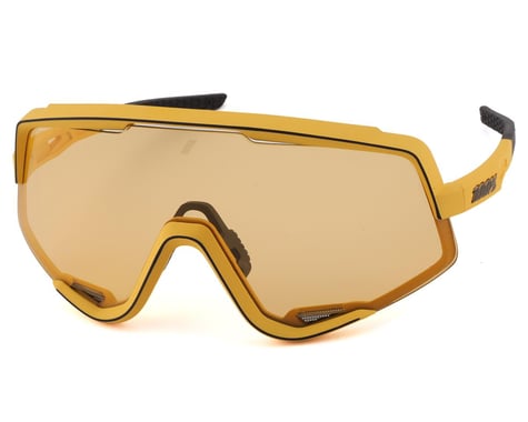 100% Glendale Sunglasses (Soft Tact Mustard) (Soft Yellow Lens)