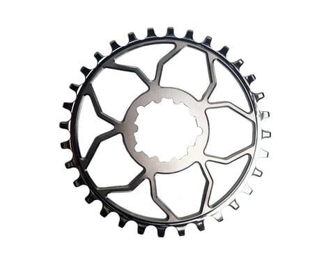 5Dev Titanium 3-Bolt Chainring (Raw/Silver) (3mm Offset) (30T)