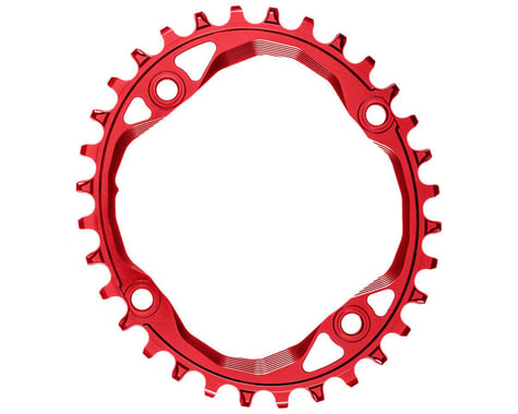 Absolute Black Oval Chainring (Red) (104mm BCD)