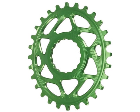 Absolute Black Direct Mount Race Face Cinch Oval Ring (Green) (28T)