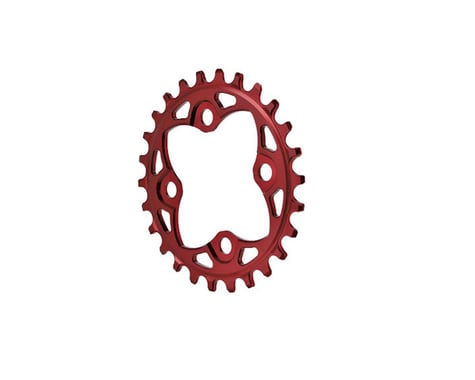 Absolute Black Chainring (Red) (64mm BCD)