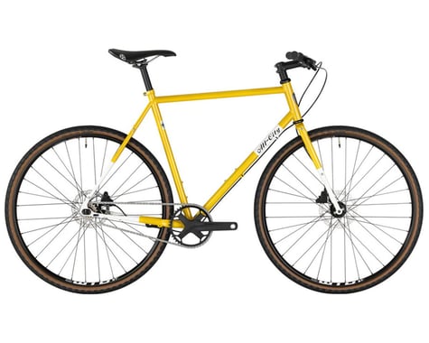 All-City Super Professional Flat Bar Single Speed Bike (Lemon Dab) (43cm)