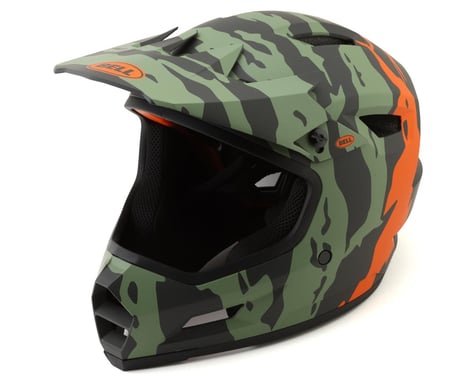 Bell Sanction 2 DLX MIPS Full Face Helmet (Ravine Matte Dark Green/Orange) (L)