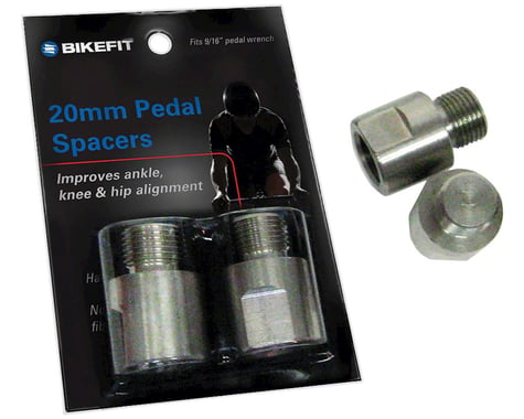 BikeFit 20mm Pedal Spacers (Pair) (For Pedals w/ Wrench Flats)