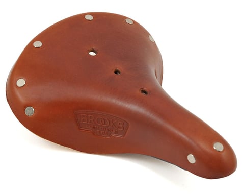 Brooks B17 Women's Saddle (Honey) (Black Steel Rails) (177mm)