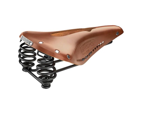 Brooks Flyer Carved Saddle (Honey) (Steel Rails)