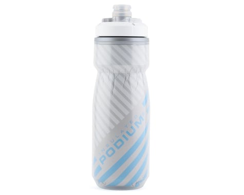 Camelbak Podium Chill Insulated Water Bottle (Grey/Blue Stripe) (21oz)