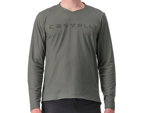 Castelli Trail Tech Long Sleeve Tee 2 (Forest Grey) (2XL)