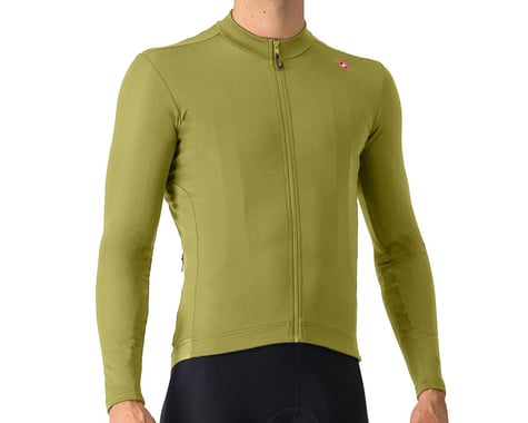 Castelli Espresso Thermal Long Sleeve Jersey (Sage/Deep Green) (XL)