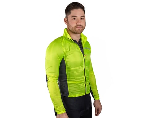 Castelli Men's Squadra Stretch Jacket (Electric Lime/Dark Grey) (XL)