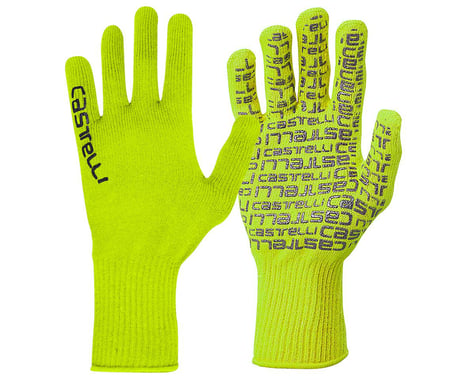 Castelli Corridore Long Finger Gloves (Yellow Fluo)