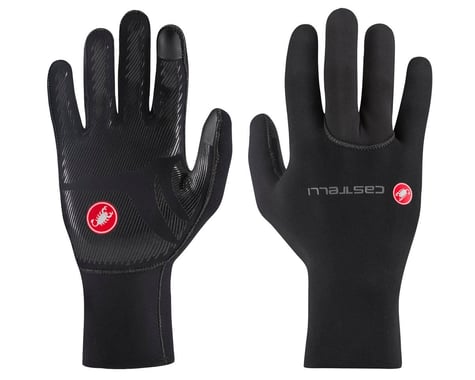 Castelli Diluvio One Long Finger Gloves (Black) (S)