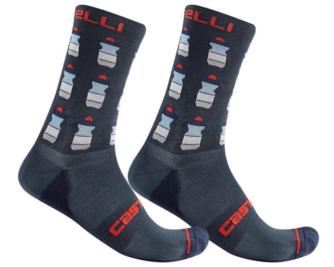 Castelli Men's Pazzo 18 Socks (Savile Blue)