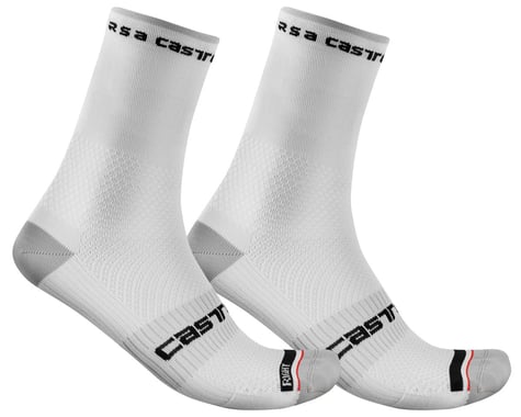 Castelli Rosso Corsa Pro 15 Socks (White) (2XL)