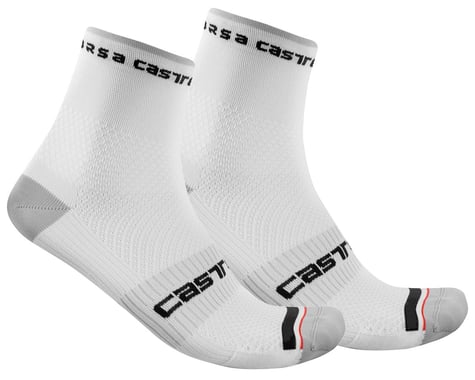 Castelli Rosso Corsa Pro 9 Socks (White)