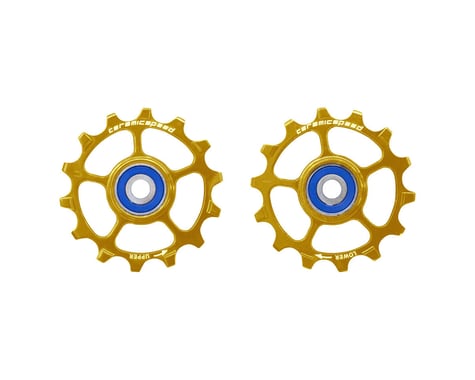 CeramicSpeed SRAM Eagle-14 Pulley Wheels (Gold) (1 x 12 Speed) (Stainless Steel)