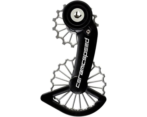 CeramicSpeed 3D Printed Ti OSPW System (Black/Silver) (SRAM Red/Force AXS)
